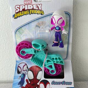 Hasbro Marvel Spidey and his Amazing Friends Ghost-Spidet w/ Motorcycle Ages 3+